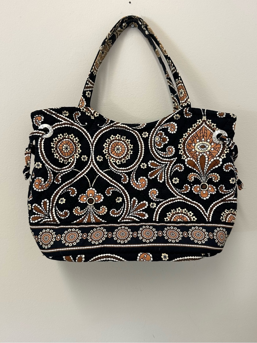 Vera Bradley Sherry Tote in Caffe Latte Print